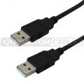 USB 2.0 A Male to A Male Hi-Speed Cable - Black